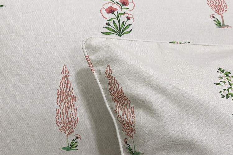 Cypress Grove Bed Sheet Set in Shades of Coral