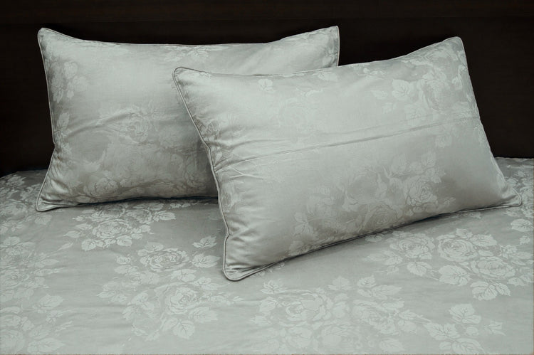 300TC Timeless Rose Custom Bed Sheet Set - Grey