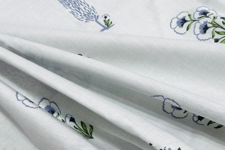 Cypress Grove Bed Sheet Set in Shades of Sky Blue