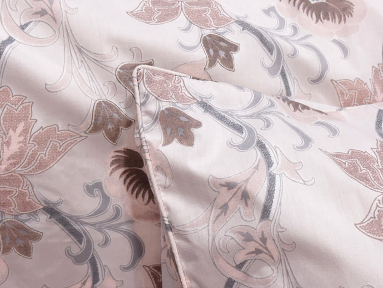Jamal Floral Bed Sheet Set in Peach