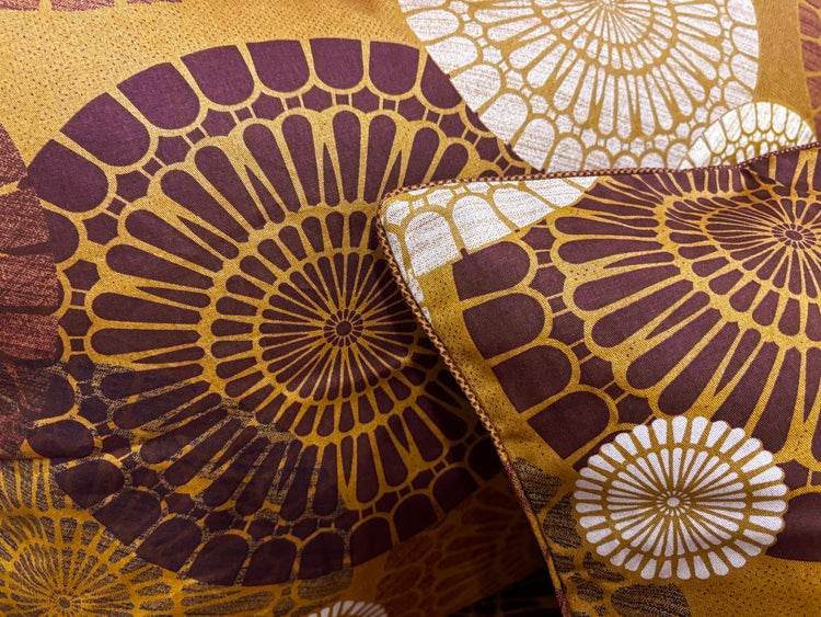 Mandala Medley Custom Bed Sheet Set in Mustard