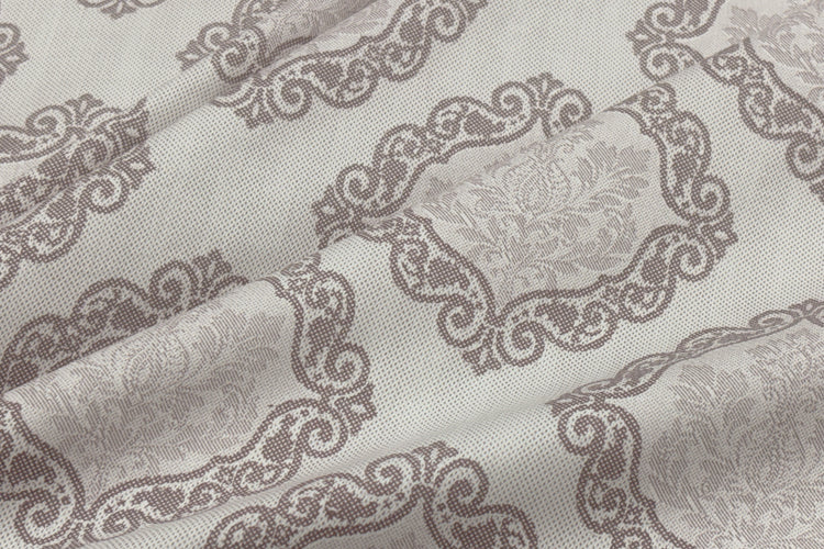 400TC Medallion Print Custom Bed Sheet Set in Shades of Grey and Pink
