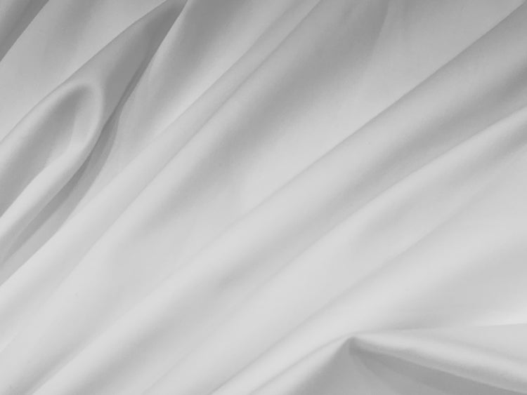 300TC Soft Sateen Weave Custom Bed Sheet Set - White