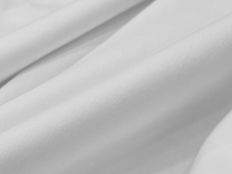 300TC Soft Sateen Weave Custom Bed Sheet Set - White