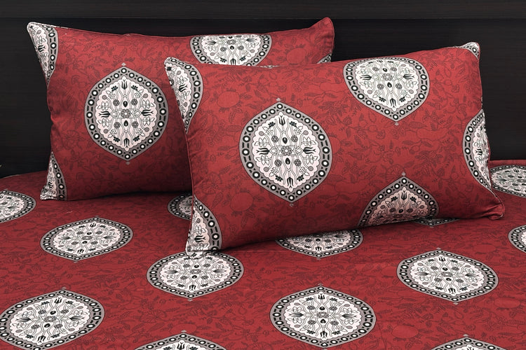 Royal Tapestry Custom Bed Sheet Set in Red