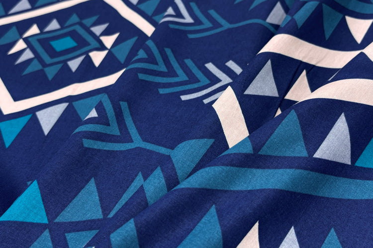 Sapphire Arrows Custom Bed Sheet Set in Blue