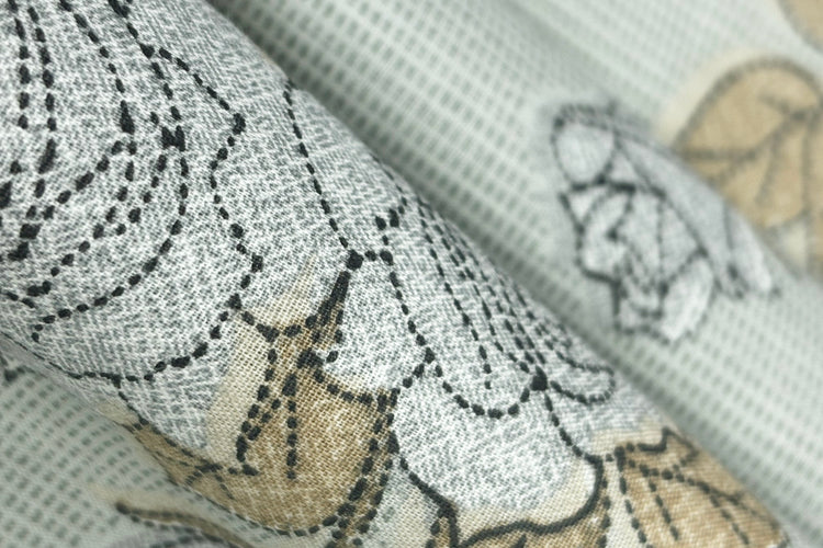 Gulbahaar Sage Custom Bed Sheet Set in Shades of Grey and Blue