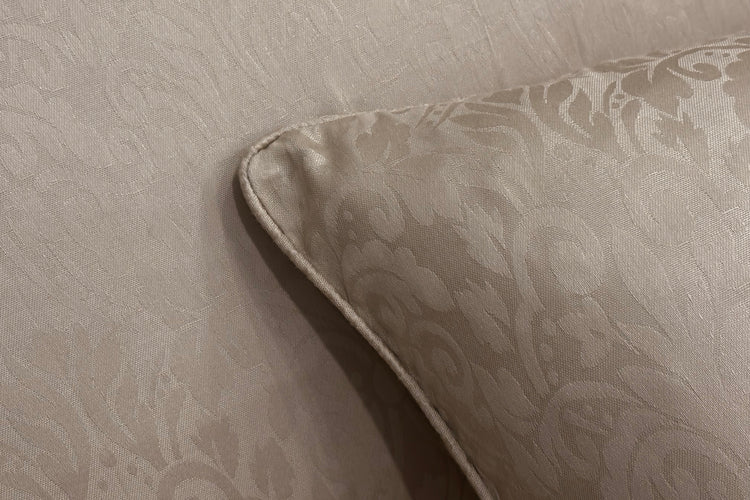 300TC Sateen Self Weave Royale Damask Custom Bed Sheet Set - Beige