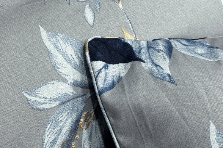 Maison Flora Custom Bed Sheet Set in Shades of Blue and Grey