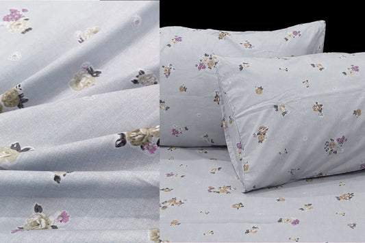 Lunara Collection Custom Bed Sheet Set in Shades of Lavender