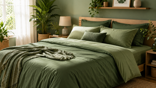Green Colour Bedsheet