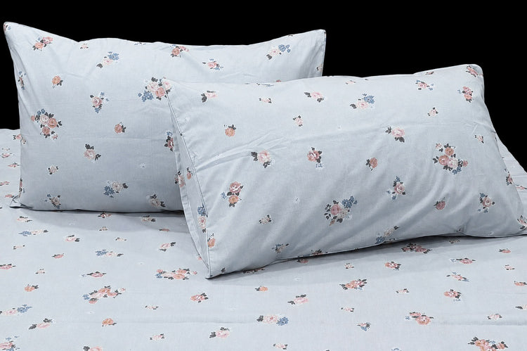 Lunara Collection Custom Bed Sheet Set in Shades of Blue