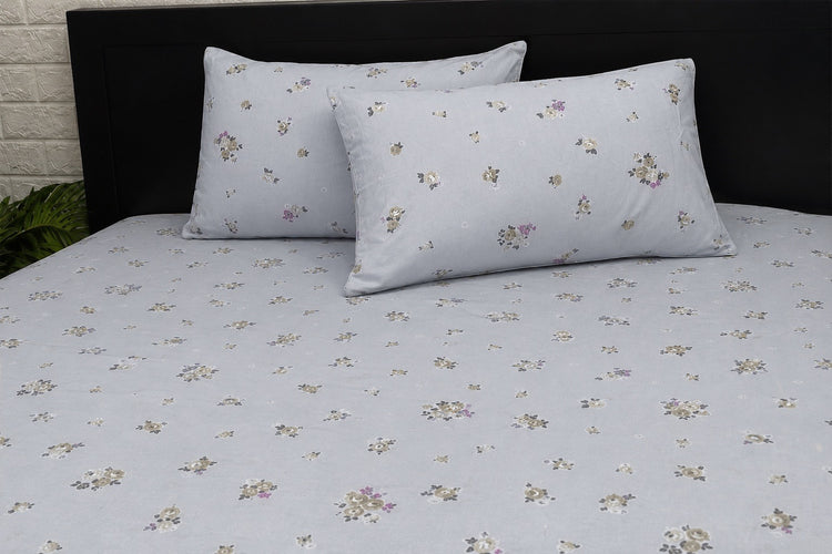 Lunara Collection Custom Bed Sheet Set in Shades of Lavender