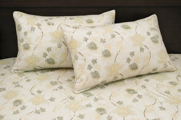 Jamal Floral Bed Sheet Set in Yellow