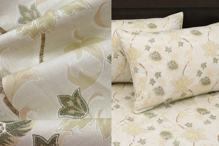 Jamal Floral Bed Sheet Set in Yellow