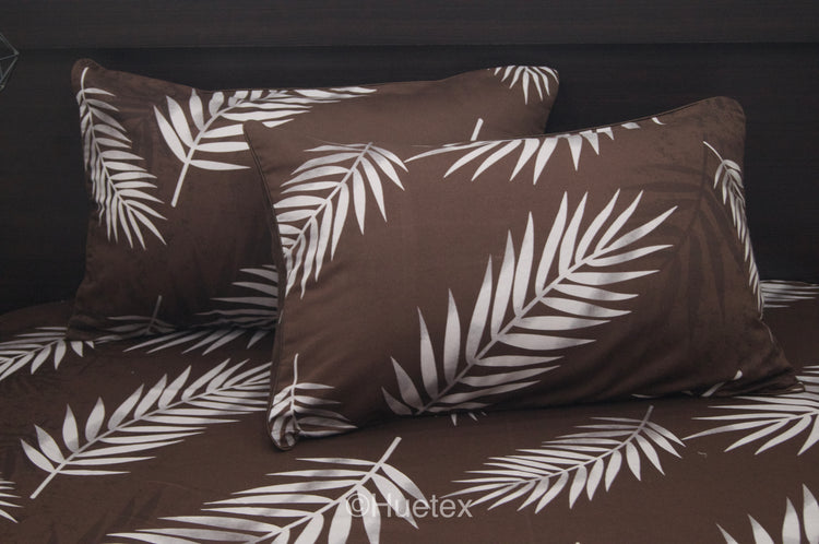 Tropical Midnight Custom Bed Sheet Set in Brown