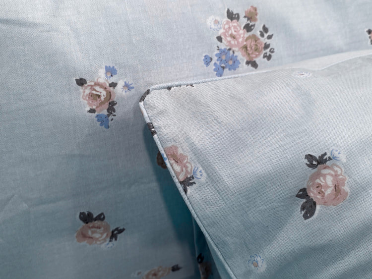 Lunara Collection Custom Bed Sheet Set in Shades of Blue
