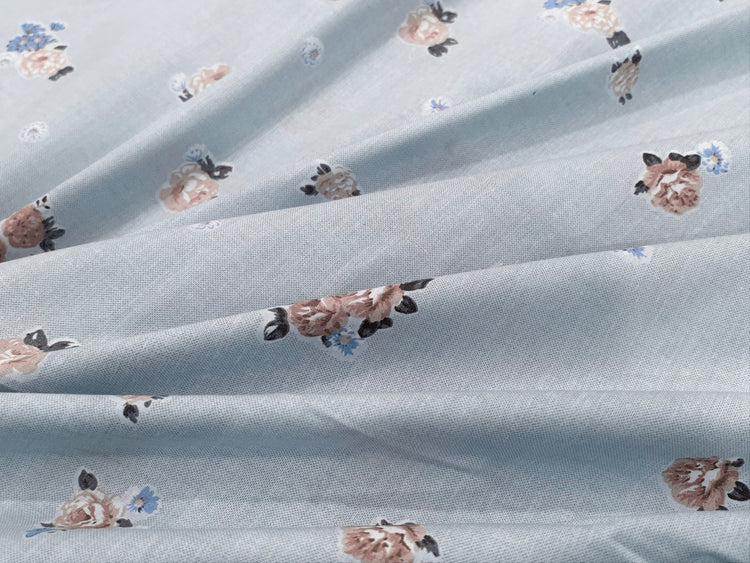 Lunara Collection Custom Bed Sheet Set in Shades of Blue
