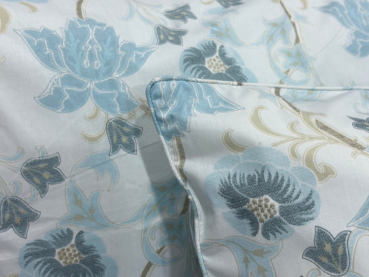 Jamal Floral Bed Sheet Set in Aqua blue