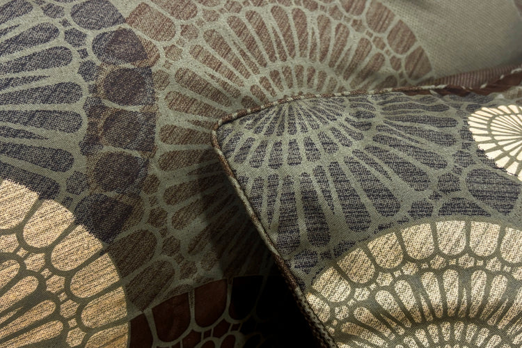 Mandala Medley Custom Bed Sheet Set in Khaki