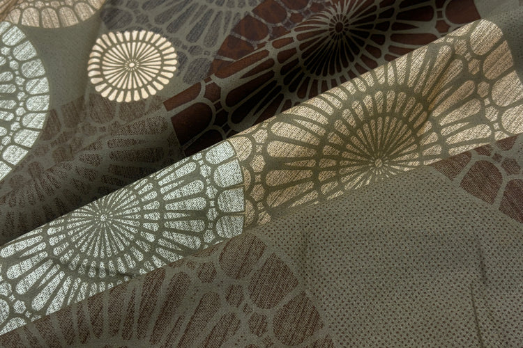 Mandala Medley Custom Bed Sheet Set in Khaki