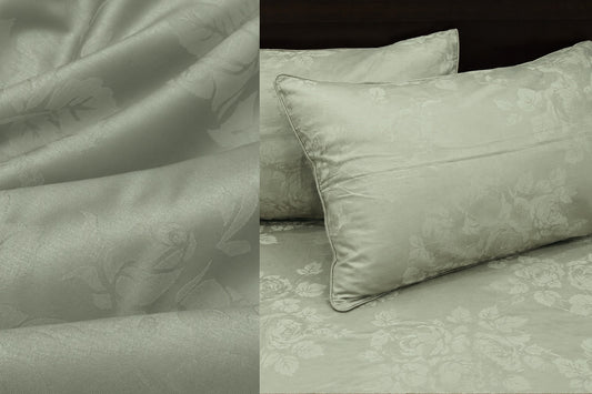300TC Timeless Rose Custom Bed Sheet Set - Green