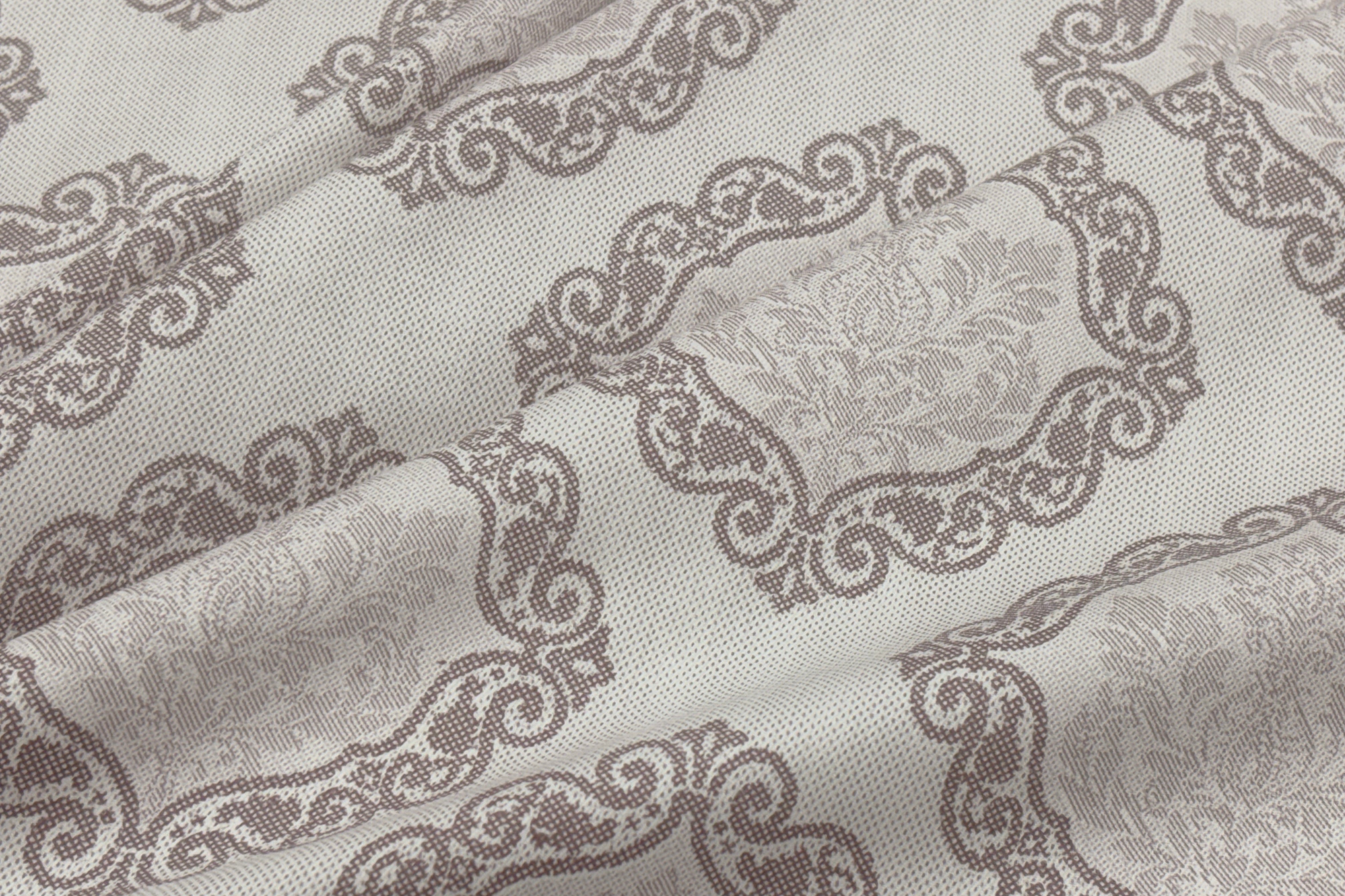 400TC Medallion Print Custom Bed Sheet Set in Shades of Grey and Pink