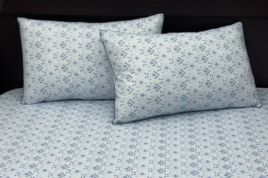 Imperial Tapestry Custom Bed Sheet Set in Shades of Blue