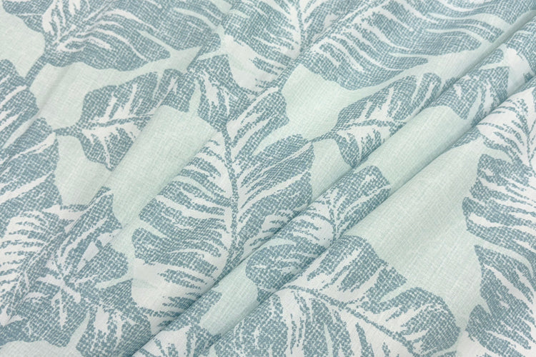 Tropics Canopy Custom Bed Sheet Set in Shades of Blue