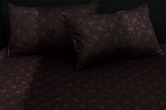 Fading Night Ombre Custom Bed Sheet Set in Shades of Maroon