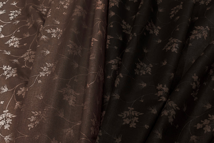 Fading Night Ombre Custom Bed Sheet Set in Shades of Chocolate Brown