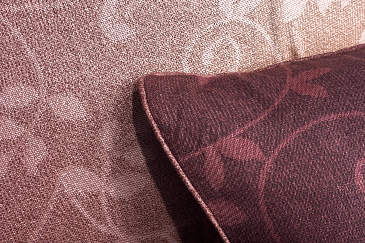 Dusk Garden Ombre Custom Bed Sheet Set in Shades of Maroon